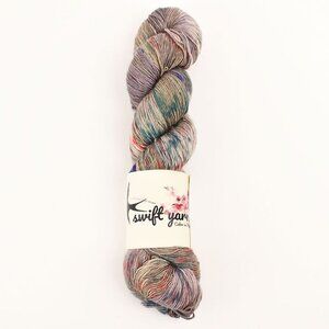 Swift High Street Fingering Weight Yarn SW Merino Silk 438 Yds Floral Harvest
